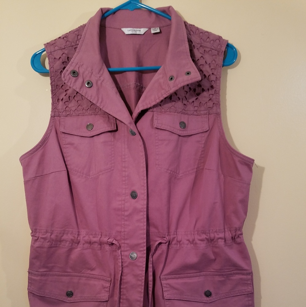 Liz Claiborne Sleeveless Jacket Size 12